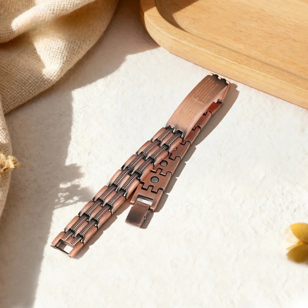 Copper Cross Bracelet - Image 5