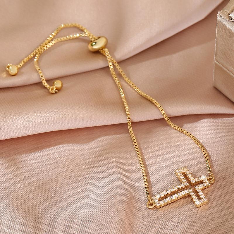 Hollowed Out Cross Bracelet - Image 4