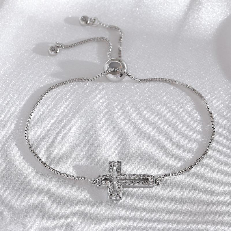 Hollowed Out Cross Bracelet - Image 7