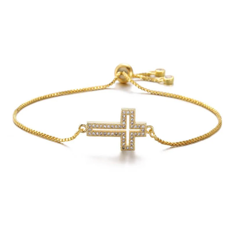 Hollowed Out Cross Bracelet - Image 9