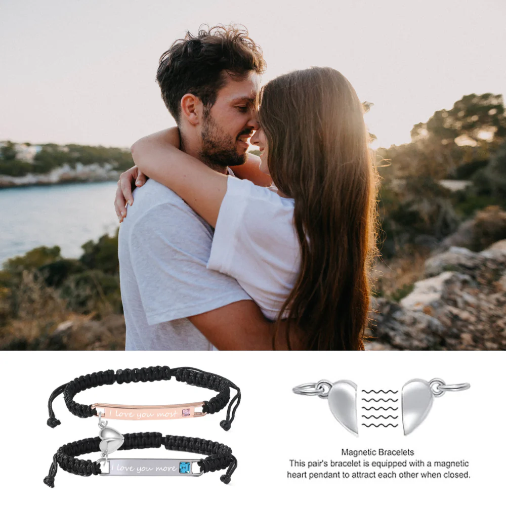 Magnetic Hearts Couples Bracelet - Image 5