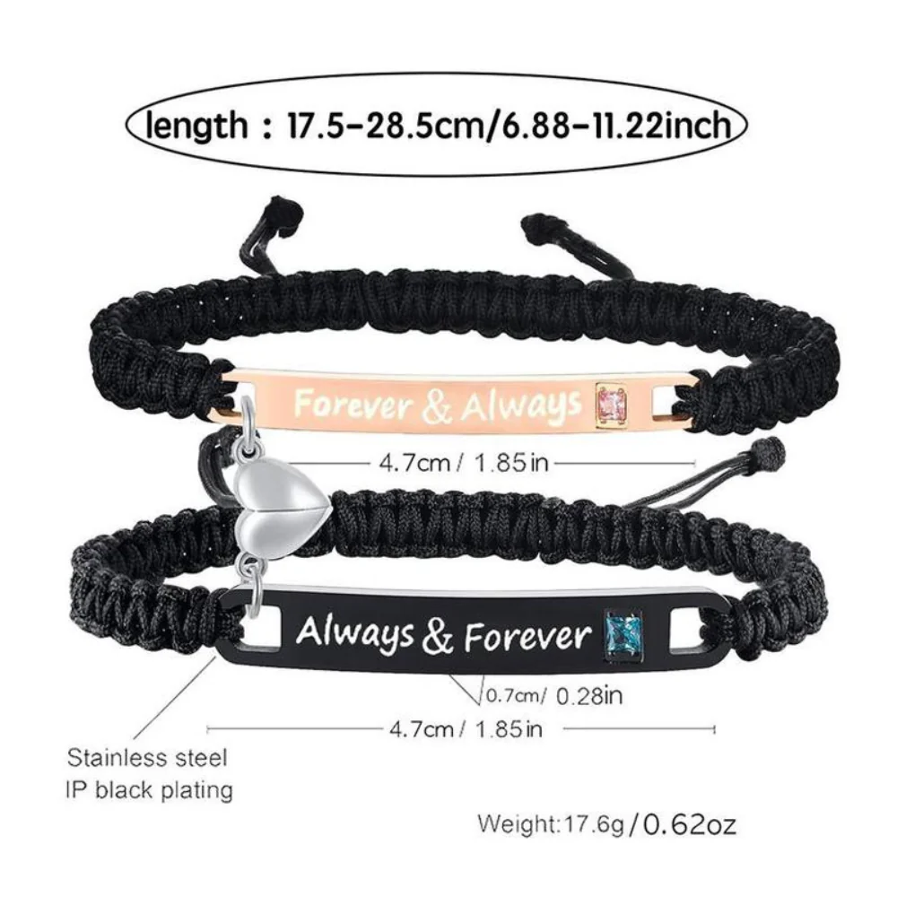 Magnetic Hearts Couples Bracelet - Image 8