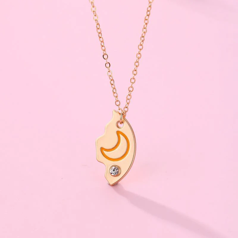Magnetic Rhinestone Star, Moon & Sun Necklaces (3pc) - Image 5